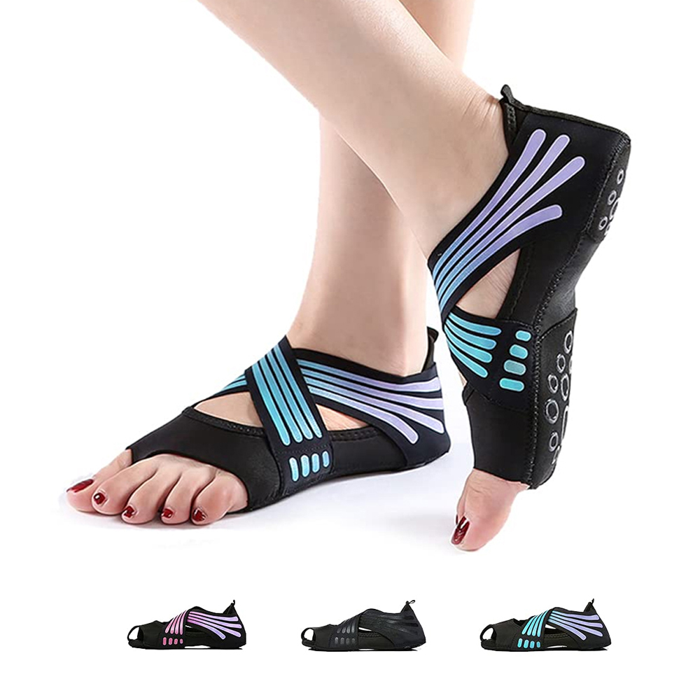 1Pair Non Slip Yoga Socks with - Pilates Yoga Combo recension och pris