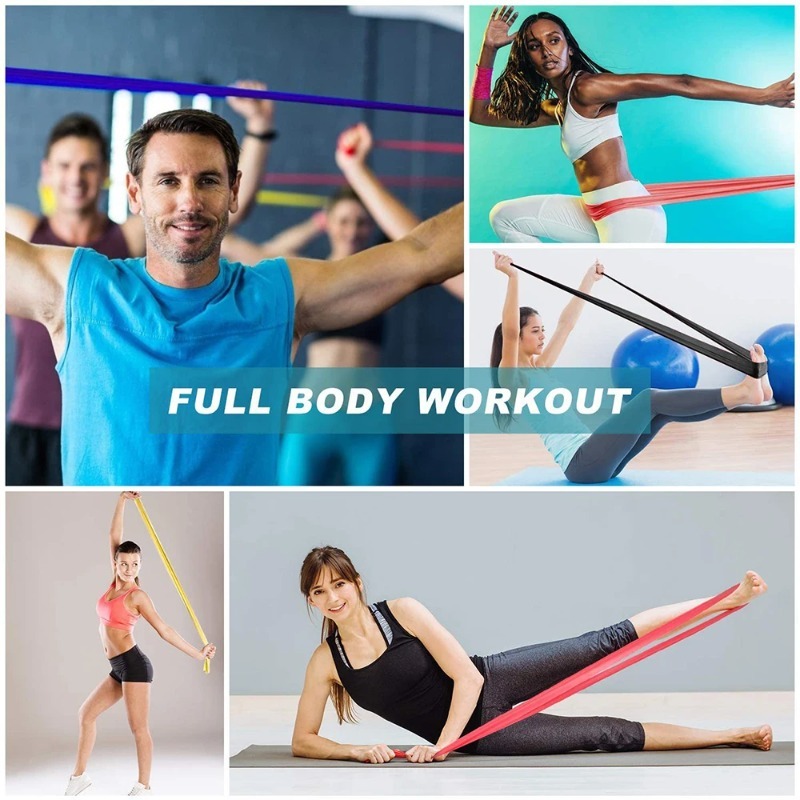 Natural Latex Resistance Bands - Home Pilates Yoga recension och pris