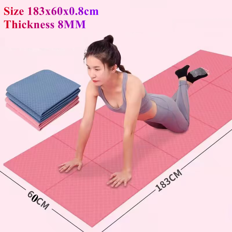 Fold Portable 183x60CM Yoga Ma - Pilates Yoga Matte recension och pris