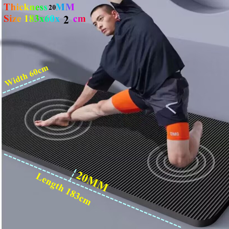 20MM Yoga Mat Anti-skid 183×60 - Pilates Yoga Matte recension och pris