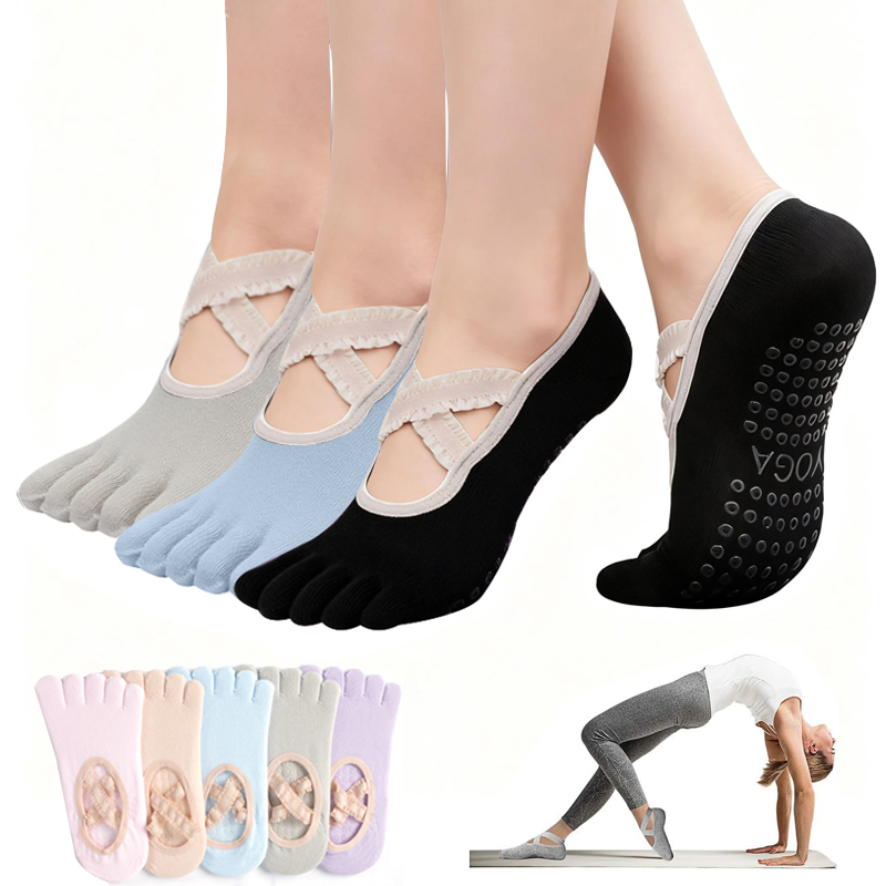 Ladies Non-Slip Pilates Socks  - Medias Para Pilates Y Yoga recension och pris