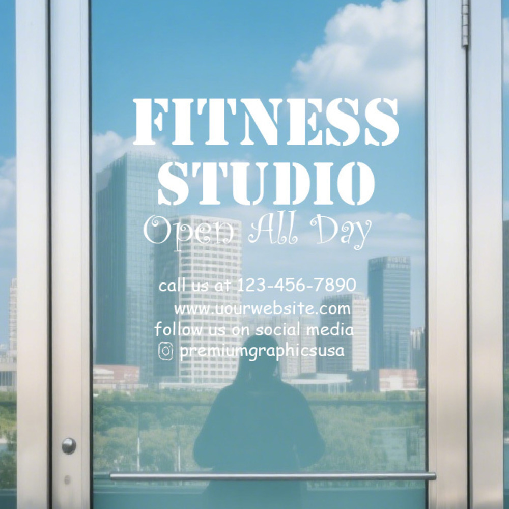 Customizable Studio Window Dec - Pilates X Yoga recension och pris