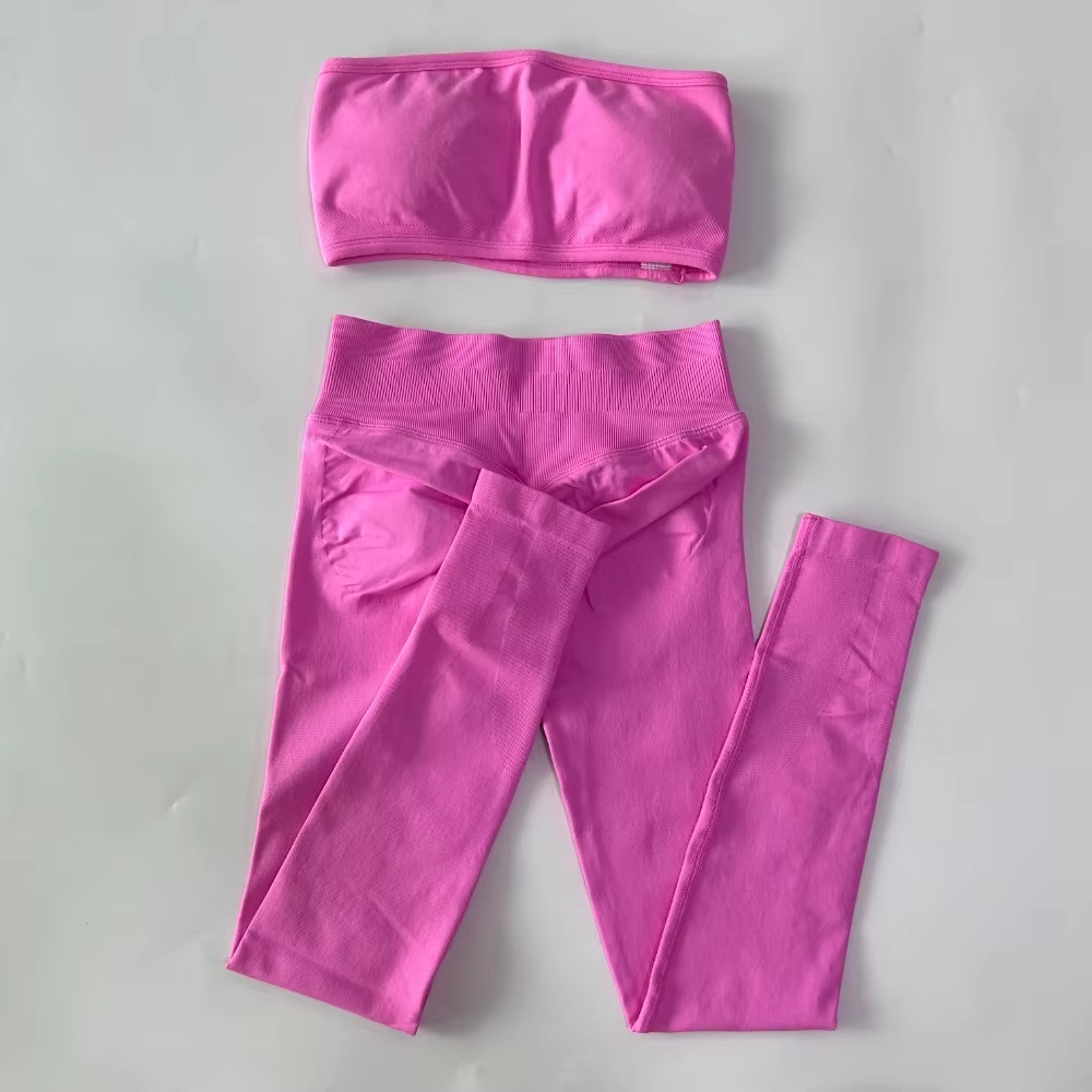 2 Piece Strapless Women's Band - Pilates Yoga Leggings recension och pris
