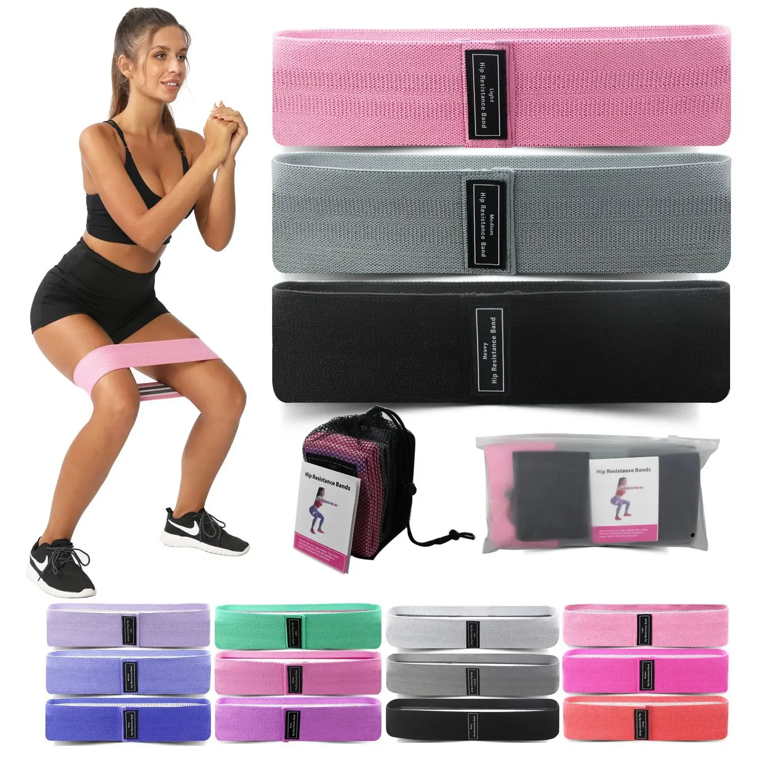 1/2/3PCS Elastic Bands Fitness - Pilates Yoga Core recension och pris