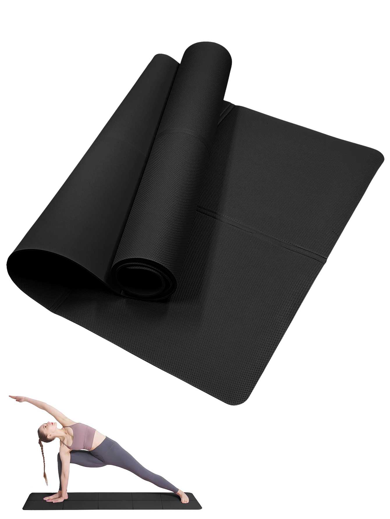 Foldable Yoga Mat Black Eco Fr - Pilates Yoga Matte recension och pris