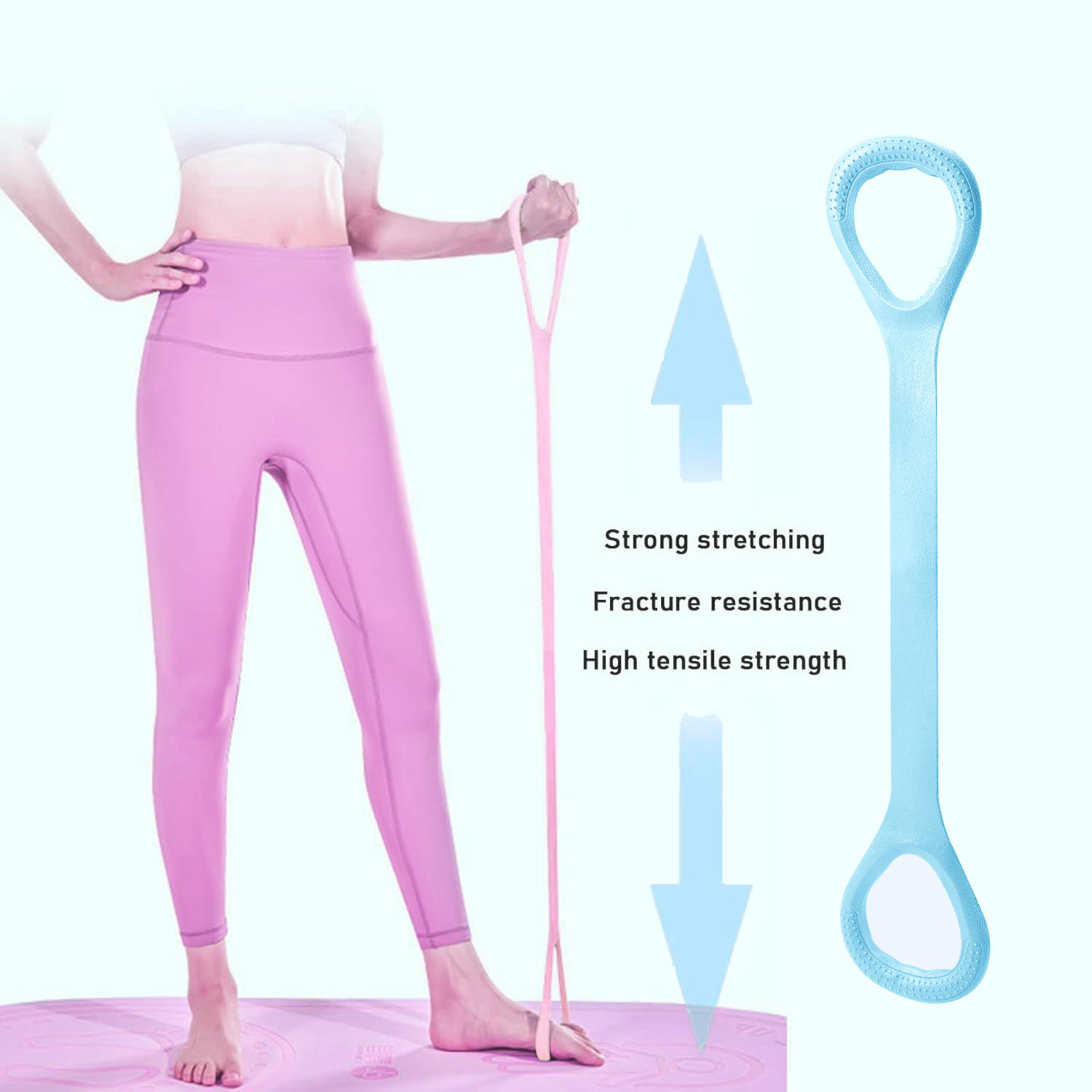 8 Fitness Resistance Band for  - Pilates Yoga Core recension och pris