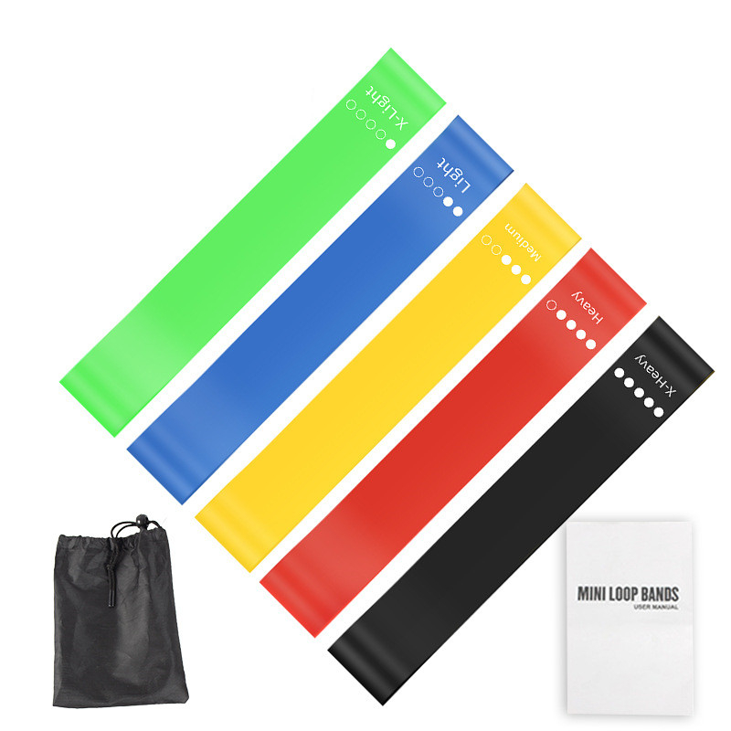 5Pcs TPE Resistance Bands Set  - Pilates Yoga Core recension och pris