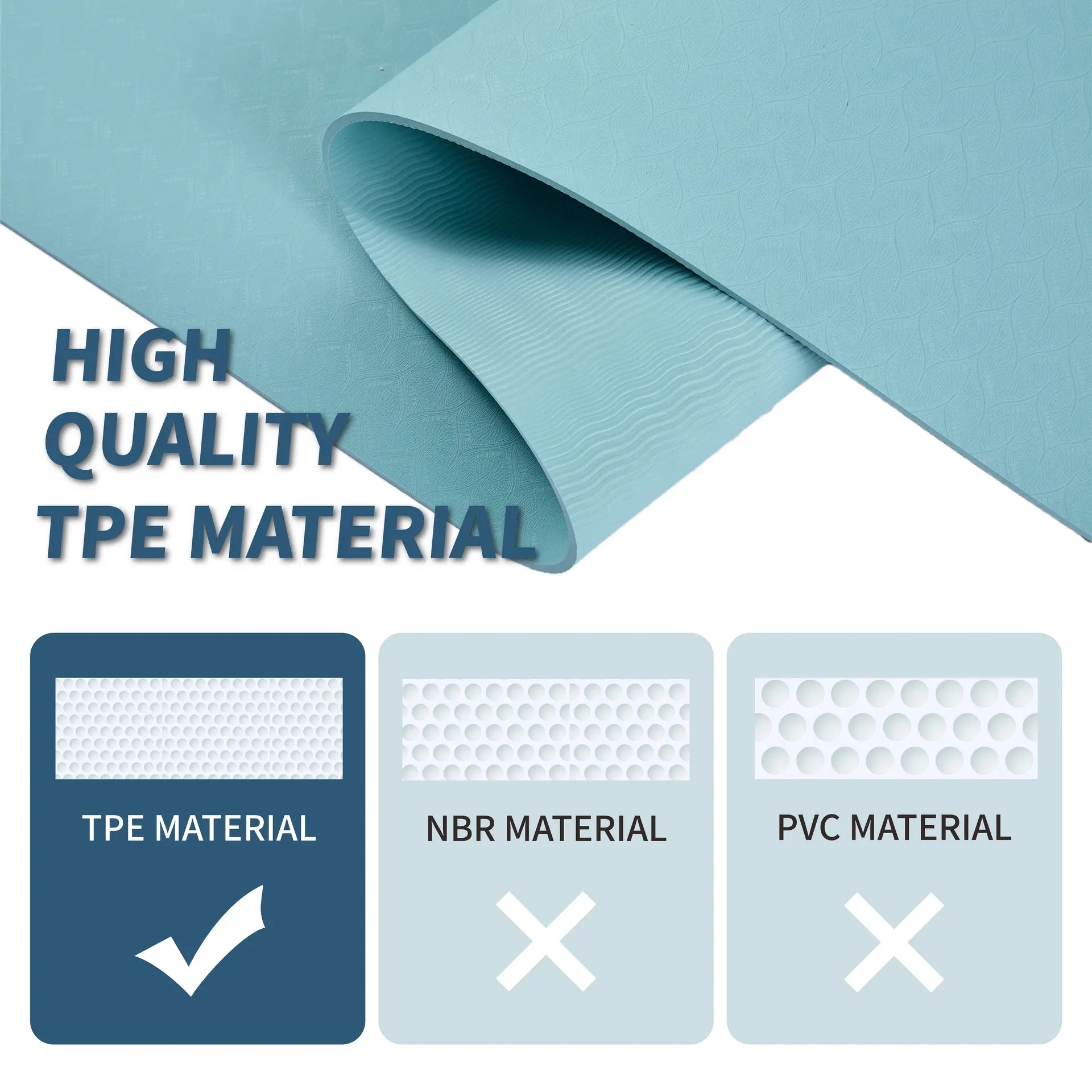 Non-Slip TPE Yoga Mat 72 x 24  - Pilates X Yoga recension och pris