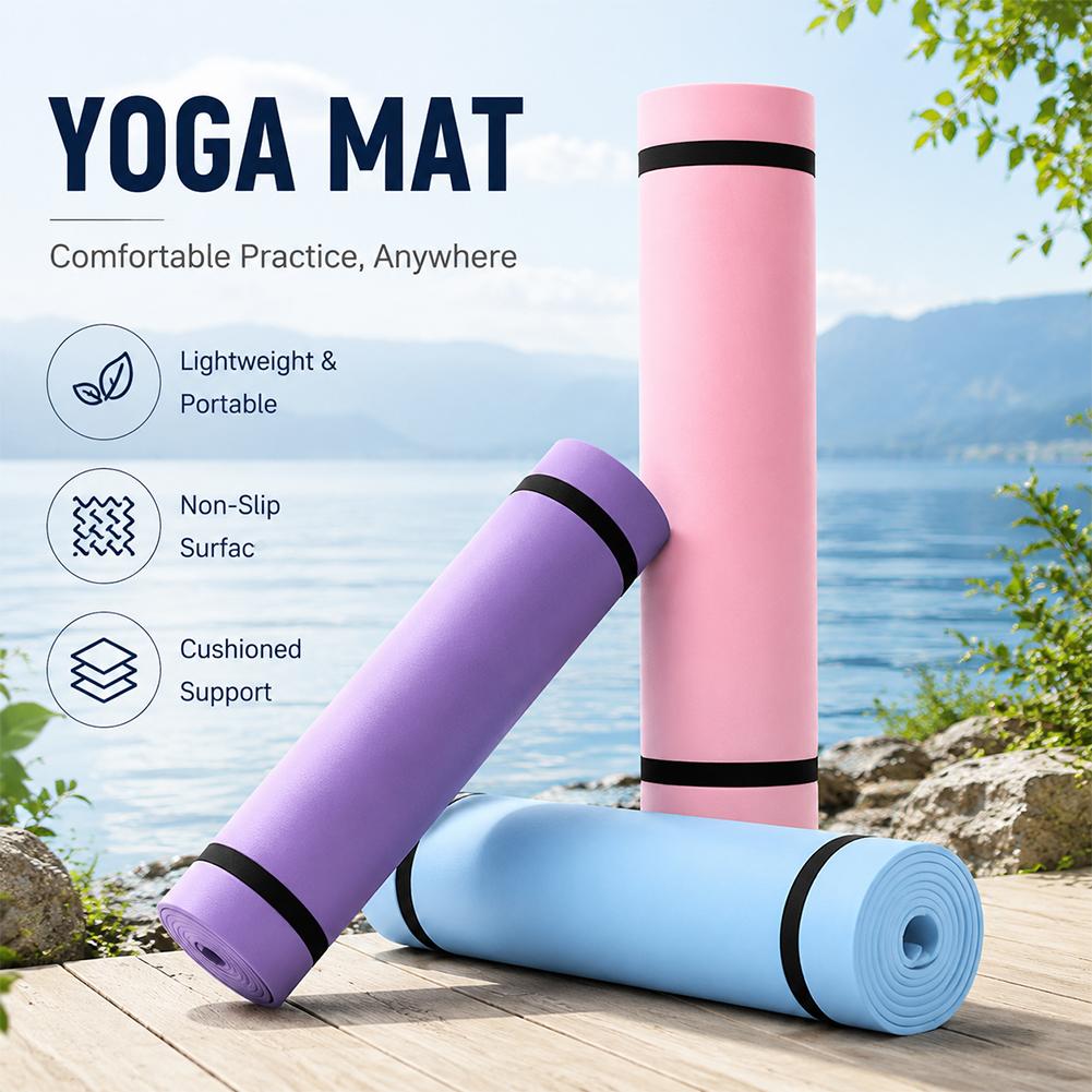 1/2Pcs Thick Yoga Mat Anti-ski - Pilates Yoga Matte recension och pris