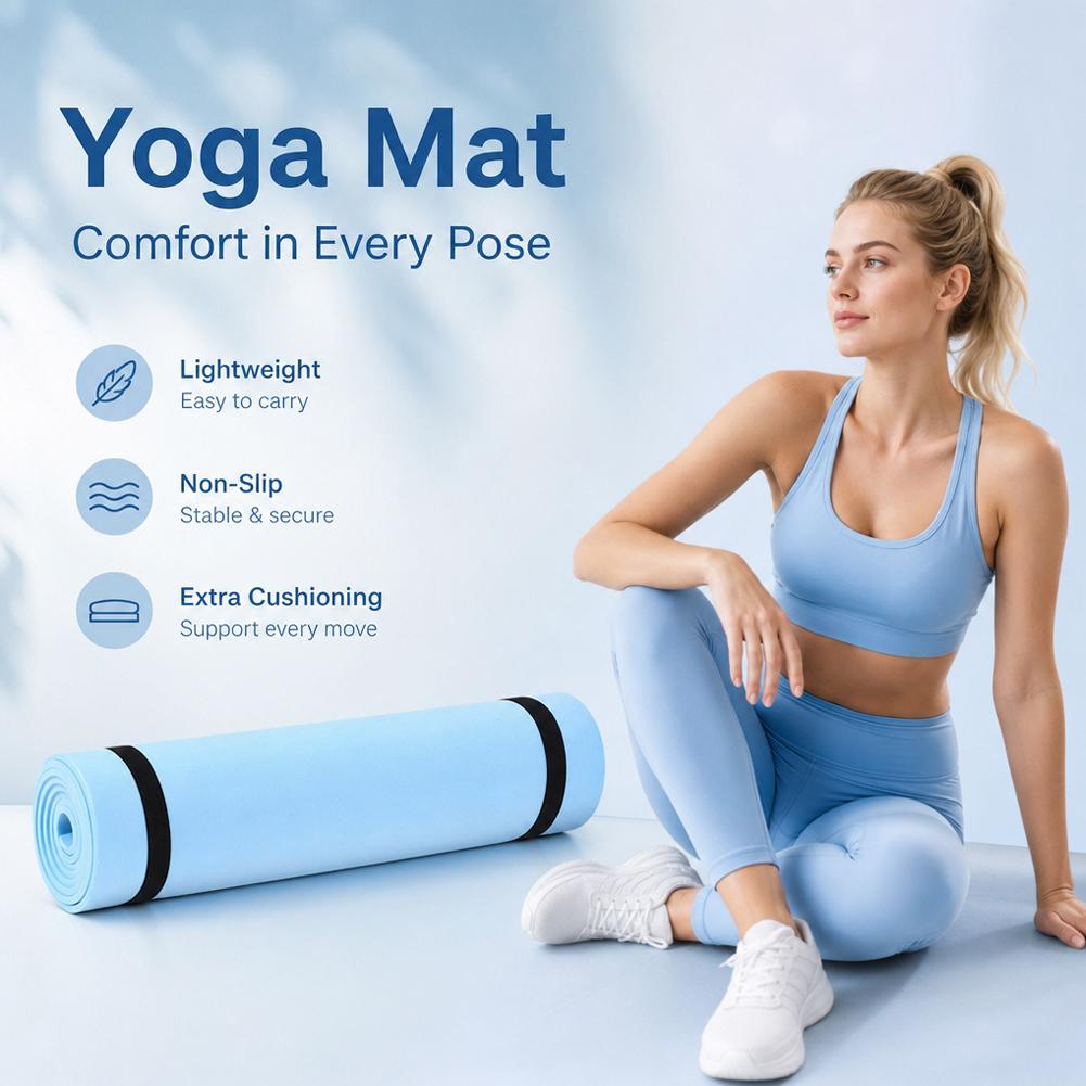 1/2Pcs Thick Yoga Mat Anti-ski - Pilates Yoga Matte recension och pris